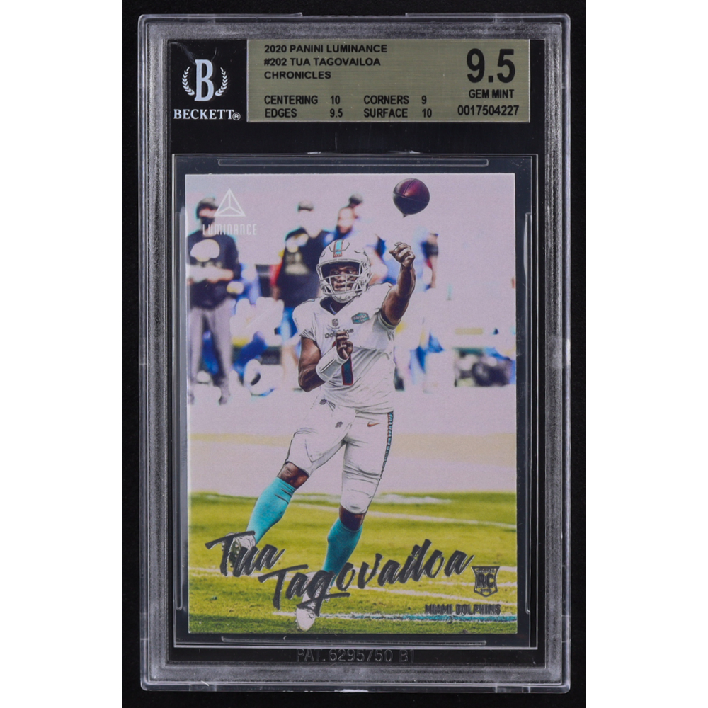 Tua Tagovailoa 2020 Panini Luminance #202 Chronicles RC (BGS 9.5) at PristineAuction.com