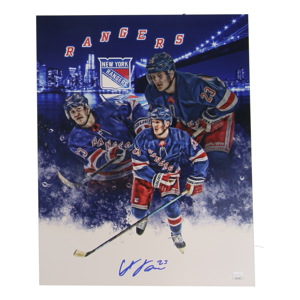 Adam Fox Signed Rangers 11x14 Photo (JSA) at PristineAuction.com