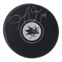 Joe Thornton Signed Sharks Logo Hockey Puck (Fanatics) at PristineAuction.com