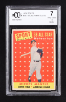 Mickey Mantle 1958 Topps #487 AS TP (BCCG 7) at PristineAuction.com