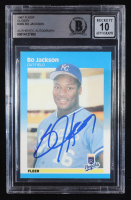 Bo Jackson Signed 1987 Fleer Glossy #369 RC (BGS | Auto 10) at PristineAuction.com