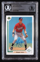 Chipper Jones Signed 1991 Upper Deck #55 RC (BGS) at PristineAuction.com
