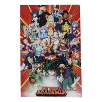 "My Hero Academia" 11x17 Photo Signed by (14) with Christopher Sabat, Justin Briner, Kellen Goff, Monica Rial with Character Inscriptions (JSA) at PristineAuction.com
