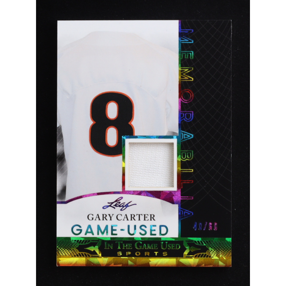 Gary Carter 2024 Leaf ITG Used Sports Game-Used Memorabilia Crystal Rainbow #GUM17 #40/60 at PristineAuction.com