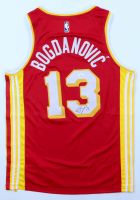 Bogdan Bogdanovic Signed Hawks Nike Authentic Jersey (JSA) at PristineAuction.com