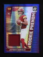 Jayden Daniels 2024 Donruss Optic Rookie Phenoms Blue Hyper #17 RC at PristineAuction.com
