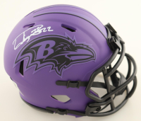 Derrick Henry Signed Ravens Rave Alternate Speed Mini Helmet (Beckett) at PristineAuction.com