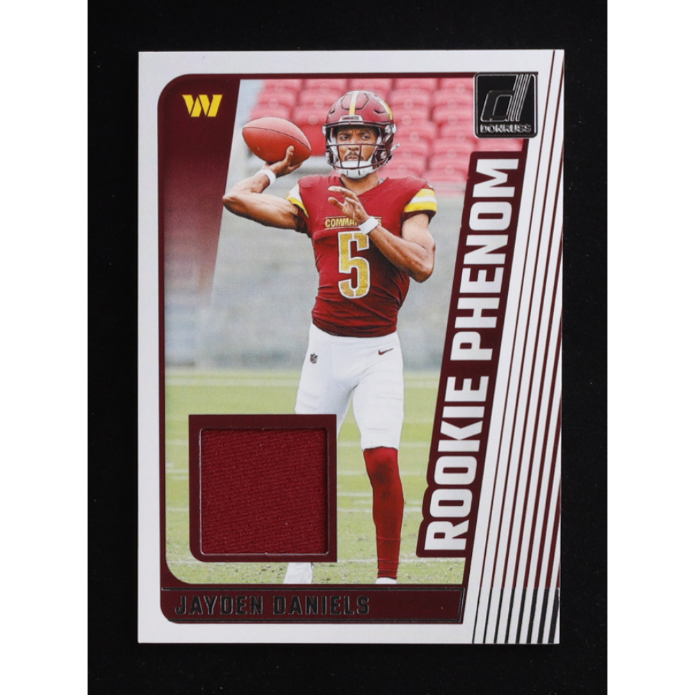 Jayden Daniels 2024 Donruss Rookie Phenom Jerseys #40 RC at PristineAuction.com