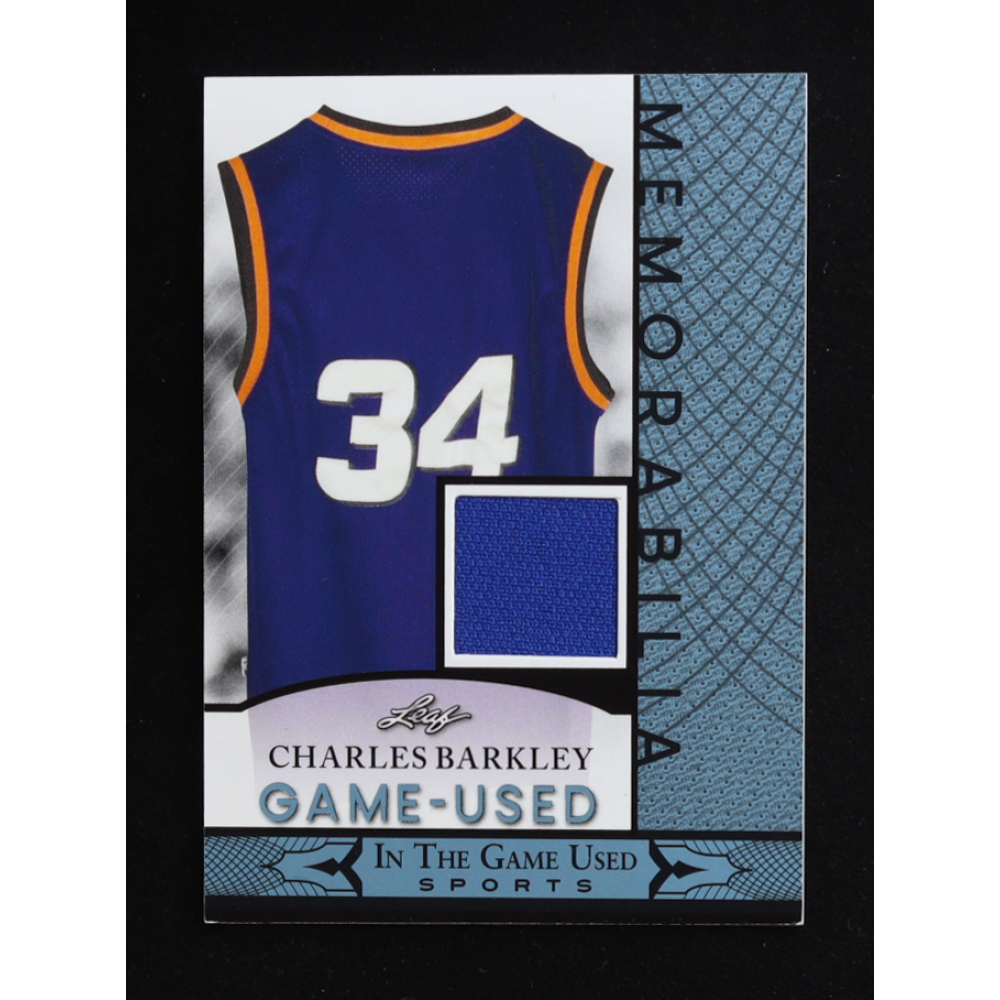 Charles Barkley 2024 Leaf ITG Used Sports Game-Used Memorabilia Blue #GUM23 at PristineAuction.com