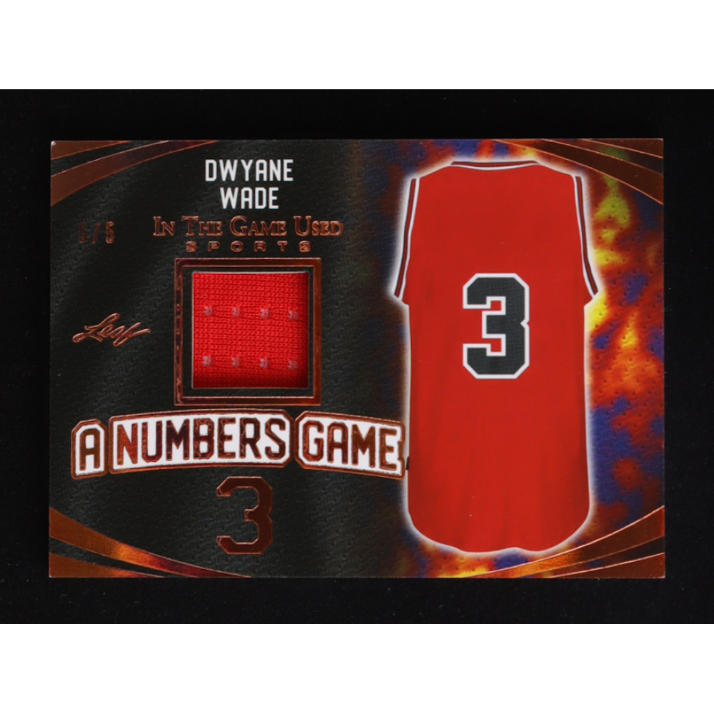 Dwyane Wade 2024 Leaf ITG Used Sports A Numbers Game Spectrum Bronze #ANG14 #5/5 at PristineAuction.com