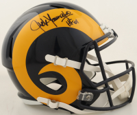Jack Youngblood Signed Rams Full-Size Throwback Alternate Speed Helmet Inscribed "HF 01" (Schwartz) at PristineAuction.com