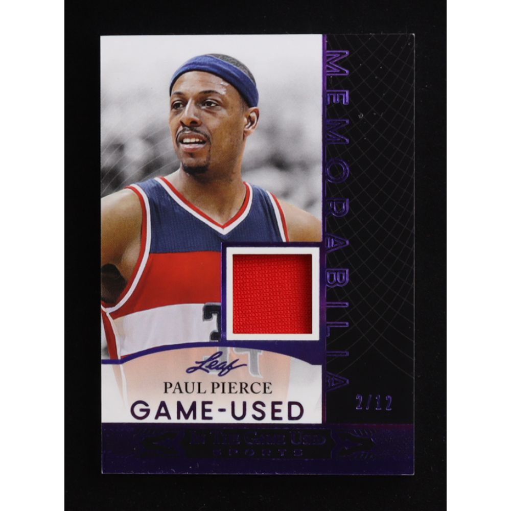 Paul Pierce 2024 Leaf ITG Game-Used Memorabilia Purple #GUM44 #2/12 at PristineAuction.com