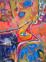 "Ultra #181" 2025 40x30 Original Painting on Canvas by Tadas Zaicikas | TedyZet (Zaicikas) at PristineAuction.com