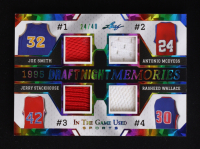 Joe Smith / Antonio McDyess / Jerry Stackhouse / Rasheed Wallace 2024 Leaf ITG Used Sports 1995 Draft Night Memories Rainbow Crystal #DNM15 #24/40 at PristineAuction.com