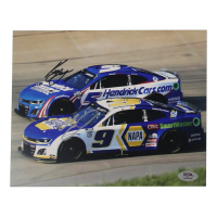 Kyle Larson & Chase Elliott Signed NASCAR 8x10 Photo (PSA) at PristineAuction.com