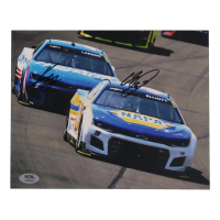 Kyle Larson & Chase Elliott Signed NASCAR 8x10 Photo (PSA) at PristineAuction.com