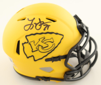 Larry Johnson Signed Chiefs Rave Alternate Speed Mini Helmet (Beckett) at PristineAuction.com