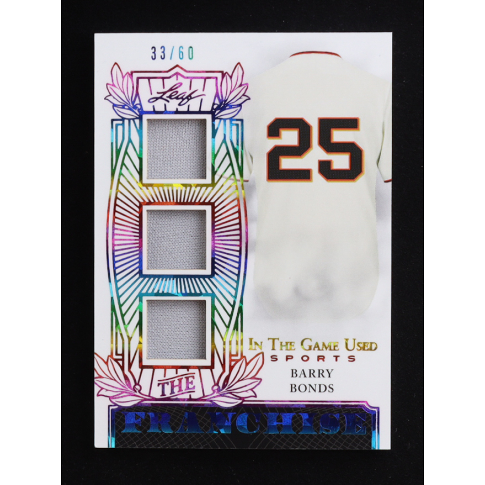 Barry Bonds 2024 Leaf ITG Used Sports The Franchise Rainbow #TFBB1 #33/60 at PristineAuction.com