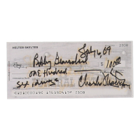 Charles Manson Signed Check (ACOA) at PristineAuction.com