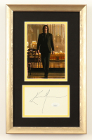 Keanu Reaves Signed Cut "John Wick" Custom Framed Photo Display (JSA) at PristineAuction.com