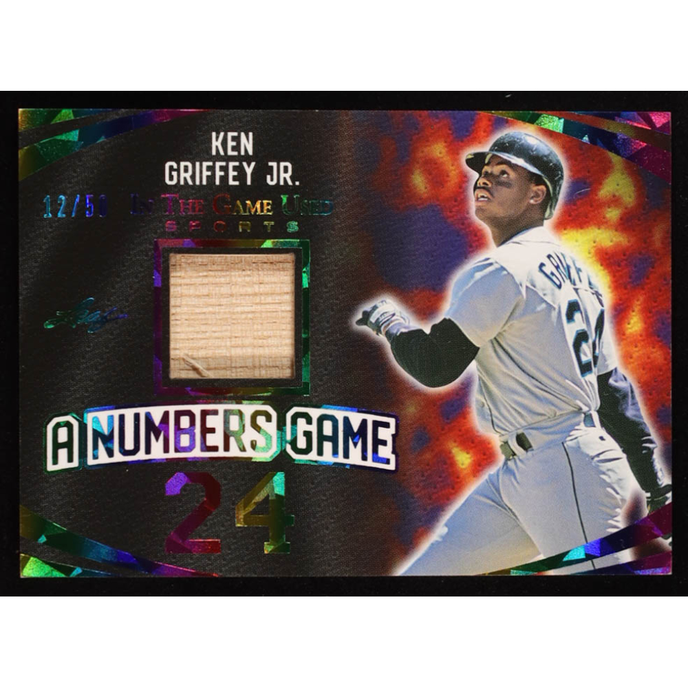 Ken Griffey Jr. 2024 Leaf ITG Used Sports A Number Game 24 Rainbow #ANG26 #12/50 at PristineAuction.com
