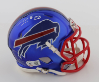 James Cook Signed Bills Flash Alternate Speed Mini Helmet (Beckett) at PristineAuction.com