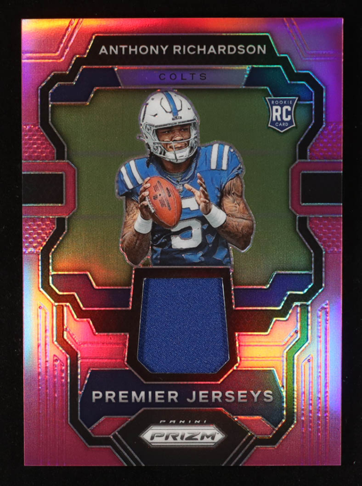 Anthony Richardson 2023 Panini Prizm Premier Jerseys Pink #3 RC