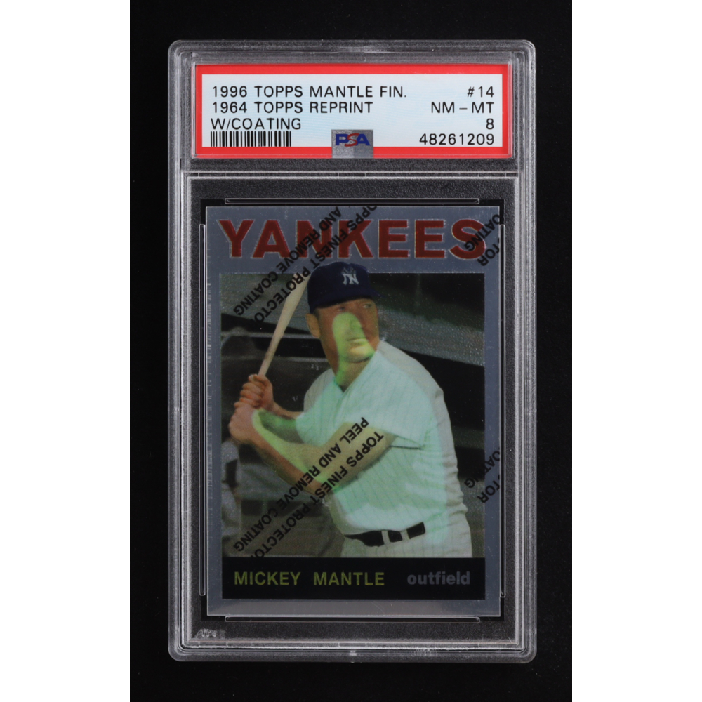 Mickey Mantle 1996 Topps Mantle Finest '64 Topps Reprint #14 (PSA 8) at PristineAuction.com