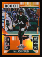Malachi Corley 2024 Panini Contenders Optic Orange #85 RC #38/75 at PristineAuction.com