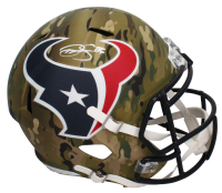 Dalton Schultz Signed Texans Full-Size Camo Alternate Speed Helmet (Beckett) at PristineAuction.com