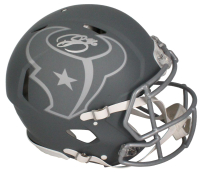Dalton Schultz Signed Texans Full-Size Authentic On-Field Slate Alternate Speed Helmet (Beckett) at PristineAuction.com