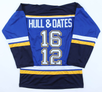 Brett Hull & Adam Oates Signed Jersey (Beckett) at PristineAuction.com