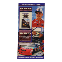 Jeff Gordon Signed 1994 Inaugural Brickyard 400 Commemorative Ticket (PSA) at PristineAuction.com