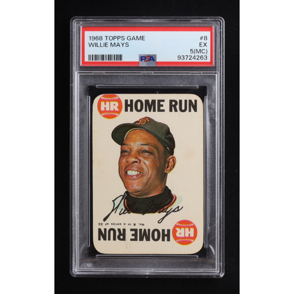 Willie Mays 1968 Topps Game #8 (PSA 5) (MC) at PristineAuction.com