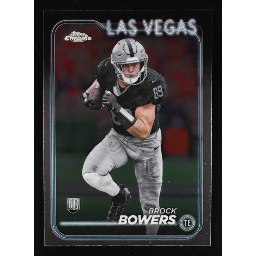 Brock Bowers 2024 Topps Chrome #207 RC at PristineAuction.com