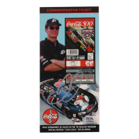 Dale Earnhardt Jr. Signed 1998 Coca-Cola 500 Commemorative Ticket (PSA) at PristineAuction.com