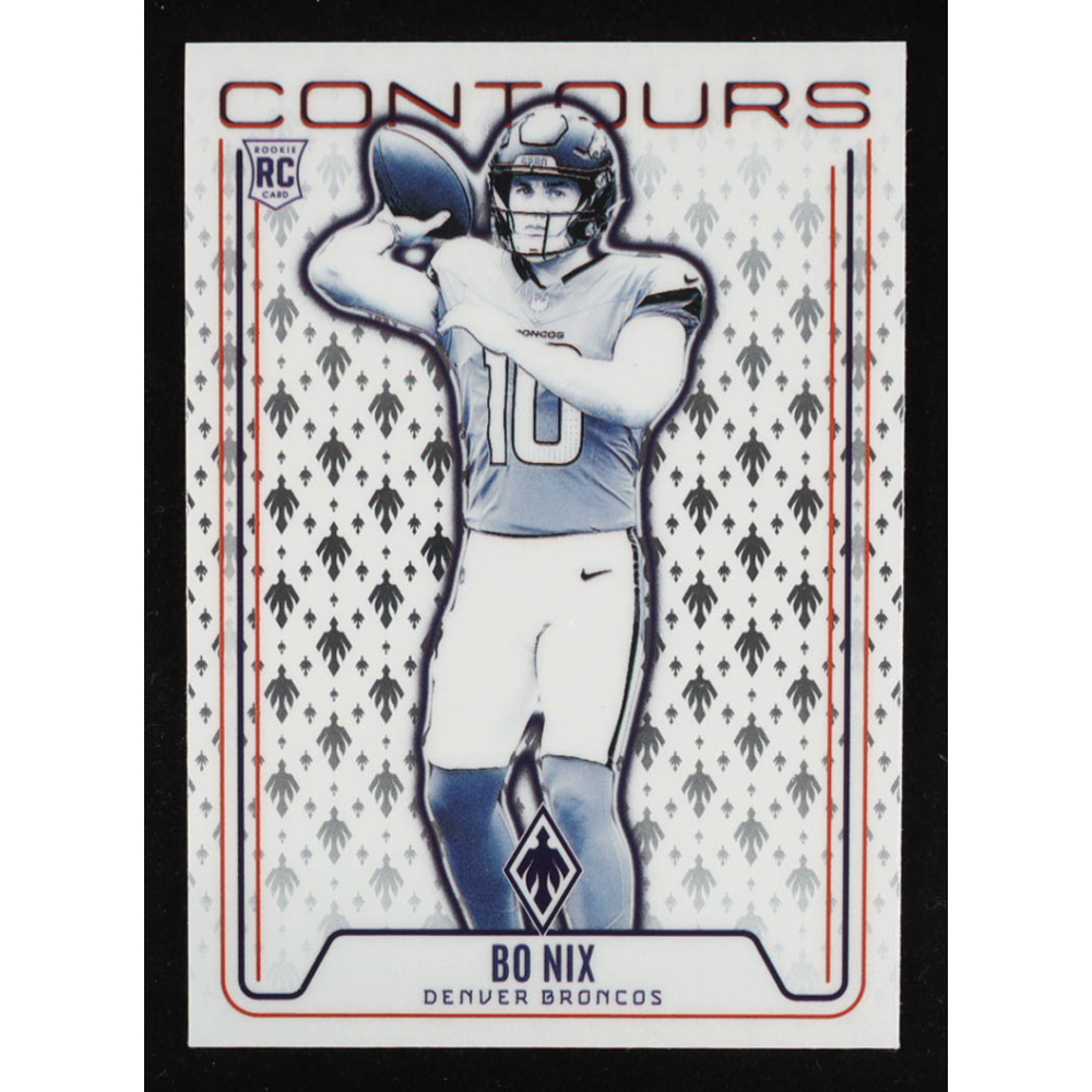 Bo Nix 2024 Panini Phoenix Contours #10 RC at PristineAuction.com