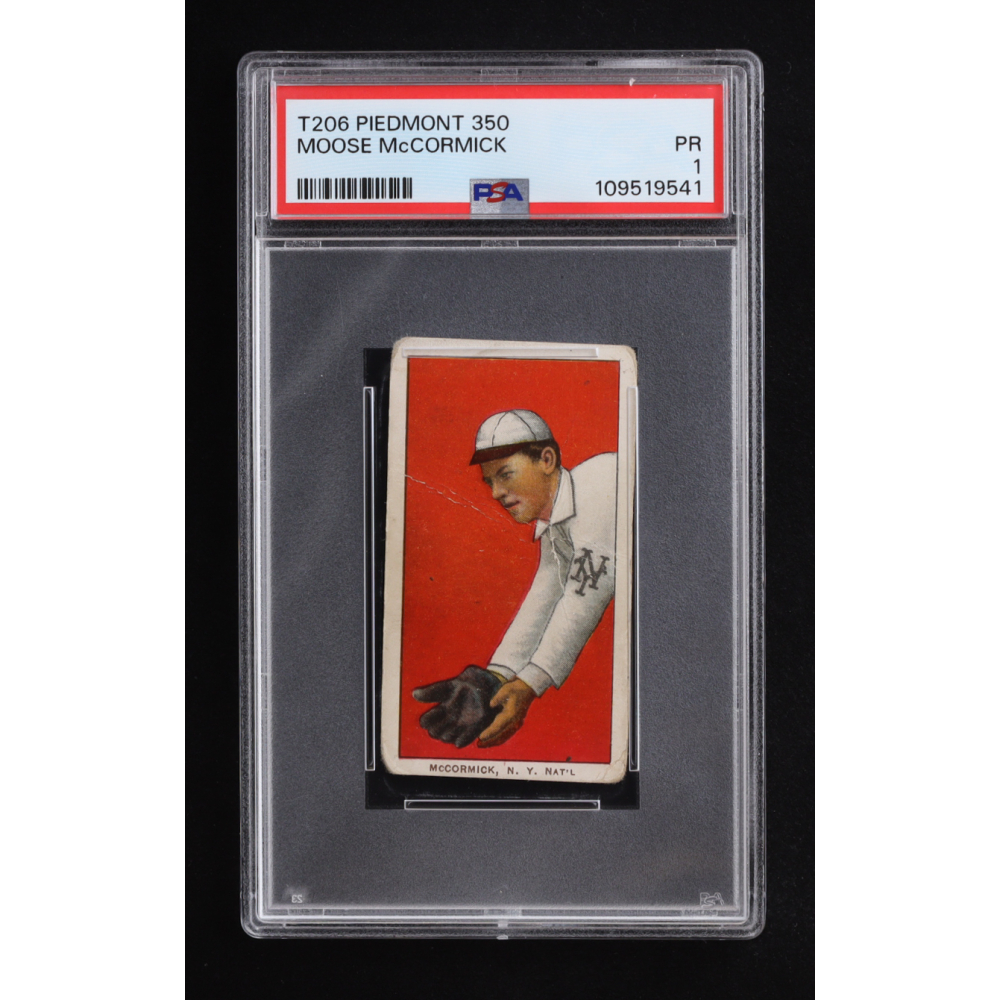 Moose McCormick 1909-11 T206 #314 (PSA 1) at PristineAuction.com