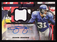 Jason Sehorn 2023 Topps Composite Patch Autographs Horizontal Purple #CPAHJS #1/75 at PristineAuction.com