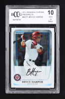 Bryce Harper 2011 Bowman Chrome Prospects #BCP1 RC (BCCG 10) at PristineAuction.com