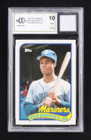 Ken Griffey Jr. 1989 Topps Traded #41T RC With Game Used 1989 Jersey (BCCG 10) at PristineAuction.com