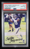 Justin Jefferson 2020 Panini Luminance #217 RC / Chronicles (PSA 10) at PristineAuction.com