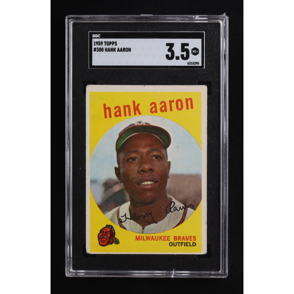 Hank Aaron 1959 Topps #380 (SGC 3.5) at PristineAuction.com