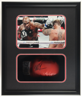Mike Tyson Signed Custom Framed Shadowbox Everlast Boxing Glove Display (JSA & Tyson) at PristineAuction.com