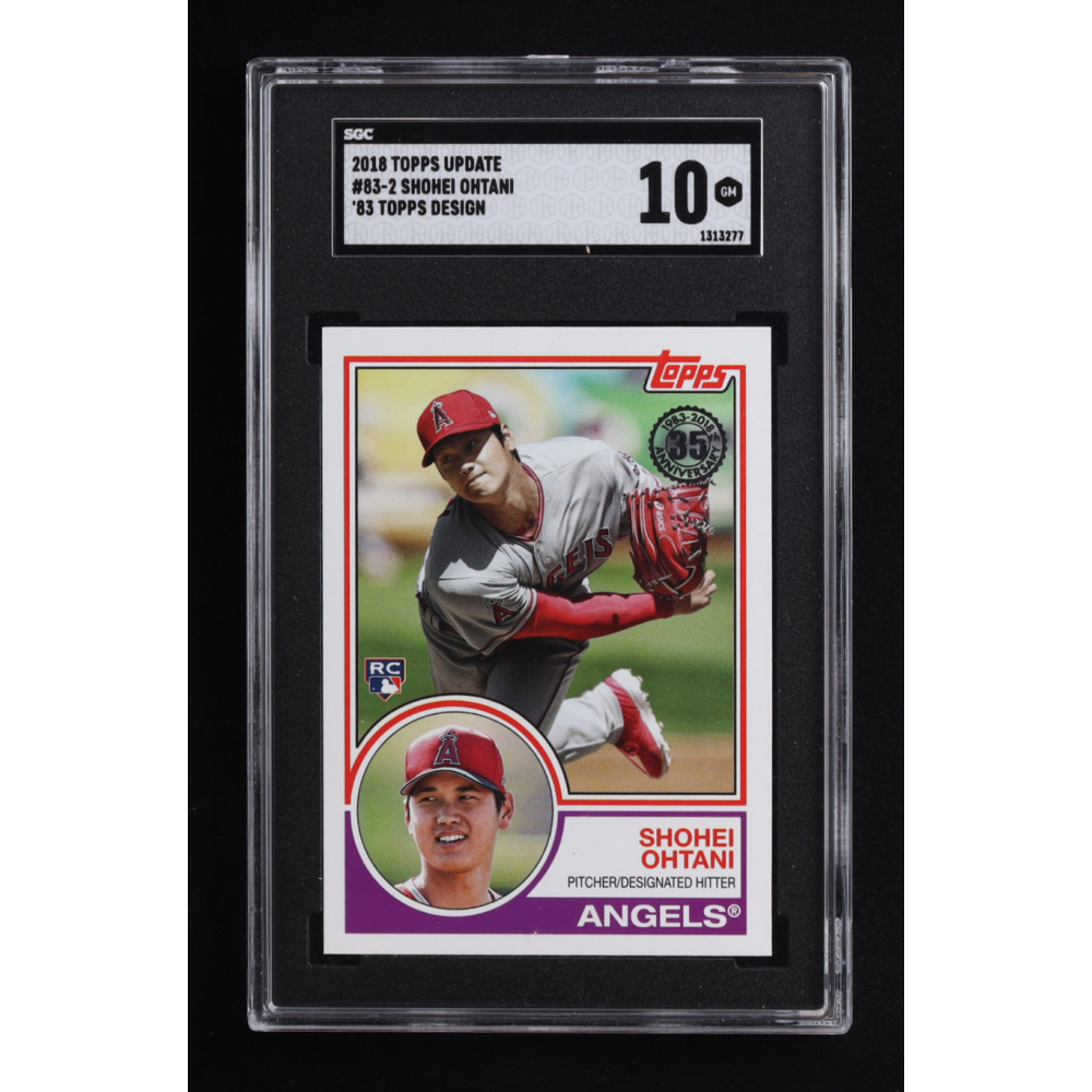 Shohei Ohtani 2018 Topps Update '83 Topps #832 RC (SGC 10) at PristineAuction.com