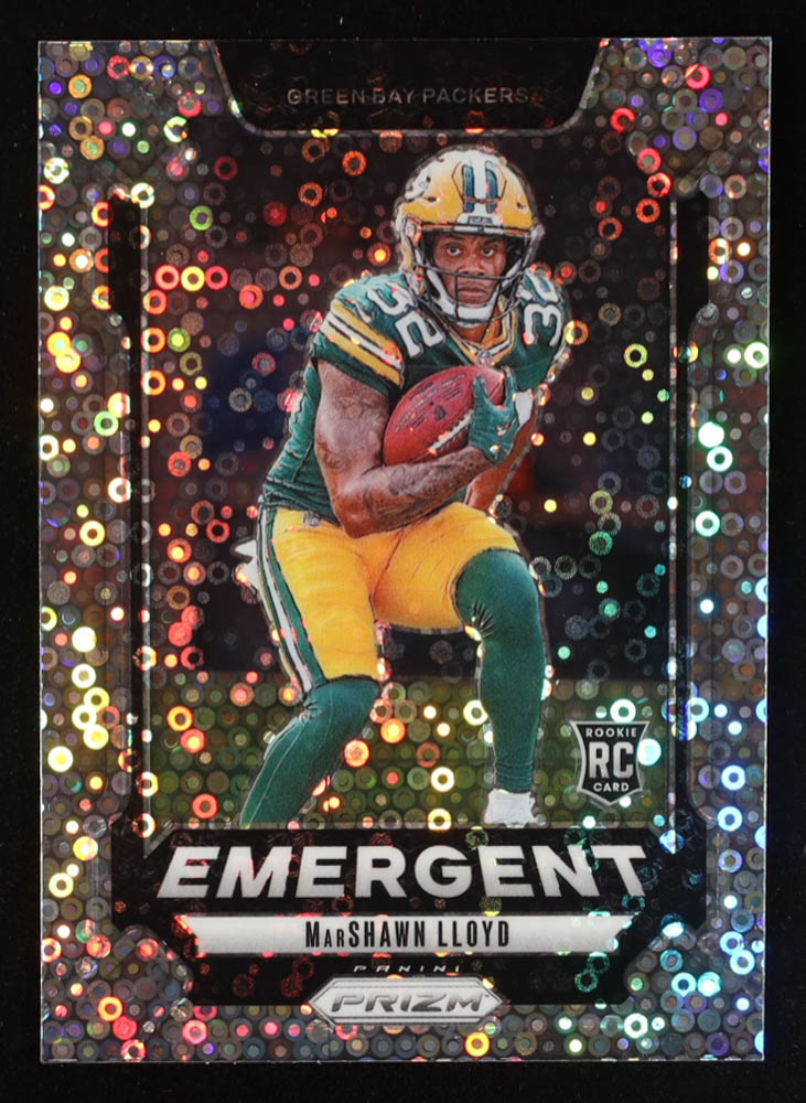 MarShawn Lloyd 2024 Panini Prizm Emergent Prizms No Huddle #18 RC