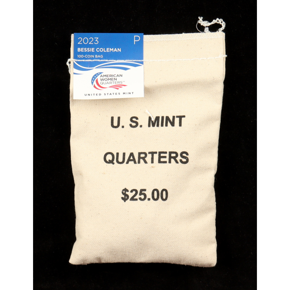 2023-P Bessie Coleman American Women Quarters Bag of (100) US Mint Quarters at PristineAuction.com