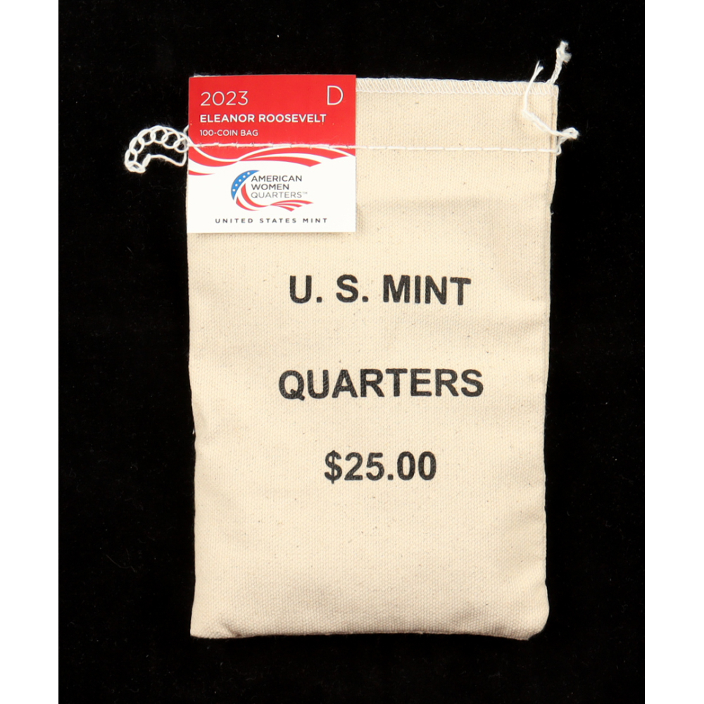 2023-D Eleanor Roosevelt American Women Quarters Bag of (100) US Mint Quarters at PristineAuction.com