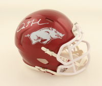 Dre Greenlaw Signed Arkansas Razorbacks Speed Mini Helmet (Beckett) at PristineAuction.com