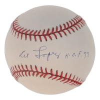 Al Lopez Signed ONL Baseball Inscribed "HOF 77" (JSA) at PristineAuction.com